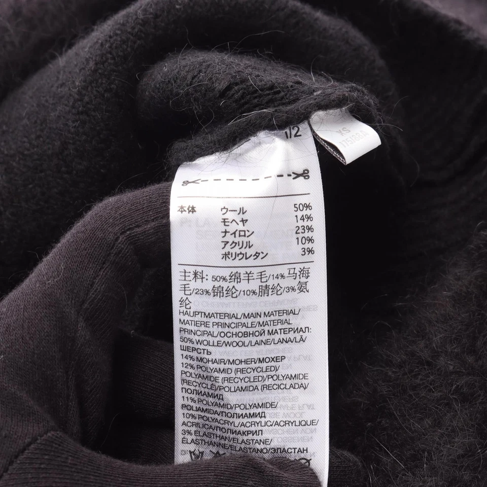 Y-3 × Adidas Pullover Sweater Knit Wool Nylon/Mohair Black Size XS Used mens - Image 4 of 4