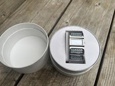 Accurist - Accu.2 Woman’s Watch. Metallic Lilic Dial And Gems New Battery. Boxed