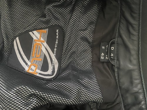 Motorradjacke Damen Leder Größe 42, fällt kleiner aus, Firma Held - Bild 3 von 4