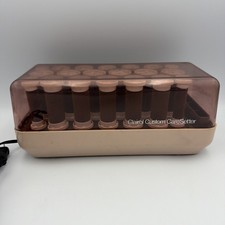 Vtg Clairol Custom CareSetter Model KF20 Heated Brown Velvet Rollers -NO Clips