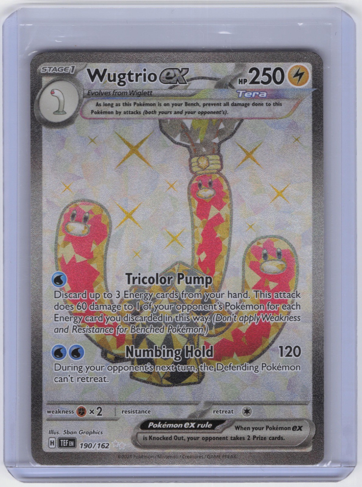 Wugtrio ex Ultra Rare SV05: Temporal Forces 190/162 NM