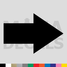 Arrow Vinyl Die Cut Decal Sticker - Left Right Up Down Direction Point Sign