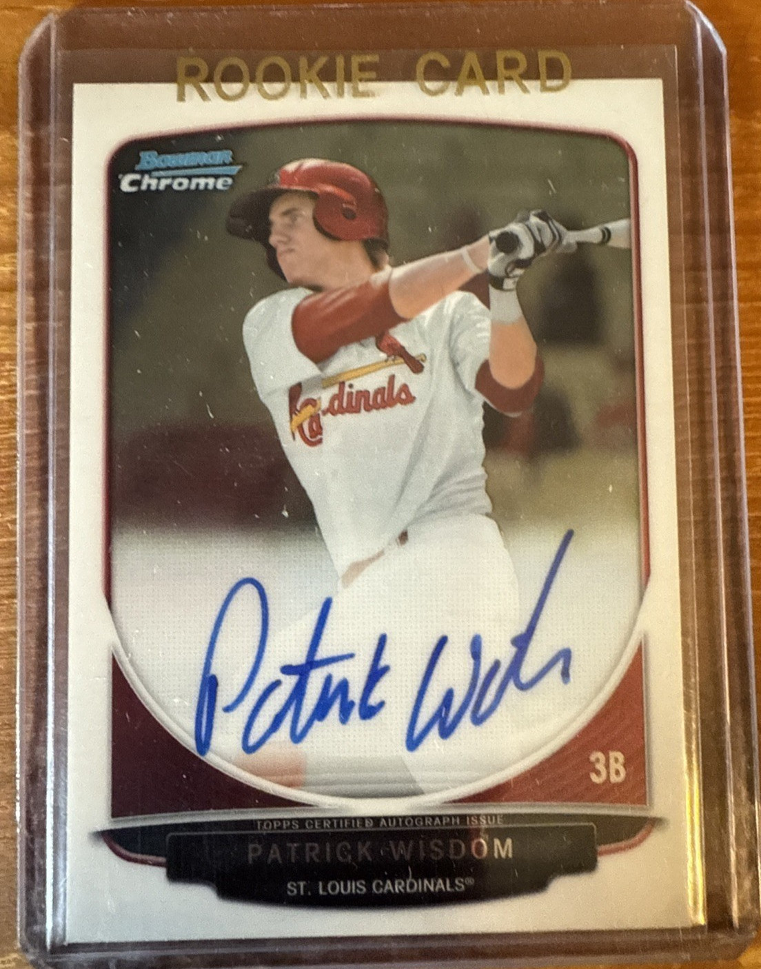 2013 Bowman Chrome Prospect Autographs #PW Patrick Wisdom St. Louis Cardinals