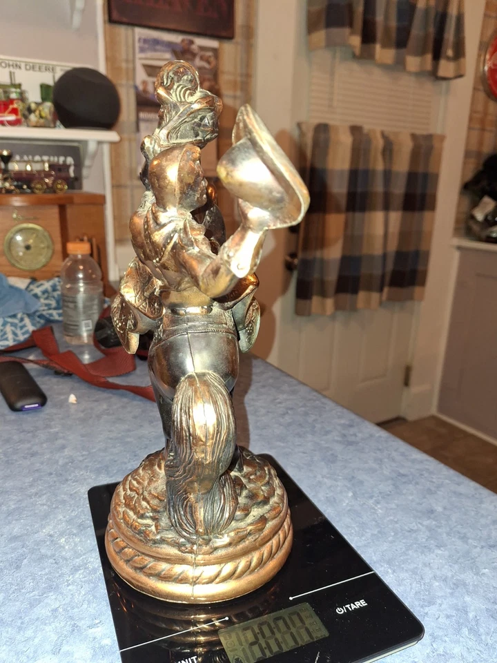 Vintage 1950s 12'' Horse & Rider Trophy Topper Cowboy - Image 4 of 4