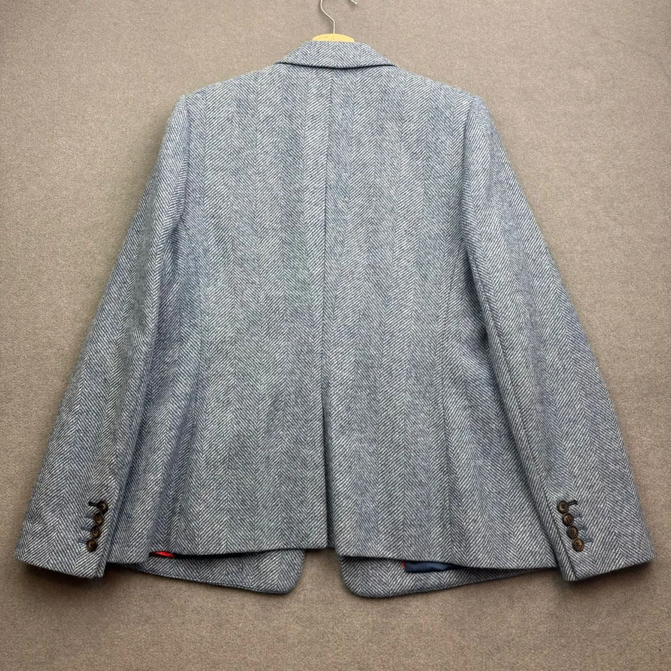 BODEN Moon Tweed Jacket UK 16 Wool Blazer Herringbone Parade Country Hacking - Image 2 of 4