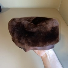 VTG Fur Pill Hat Brown