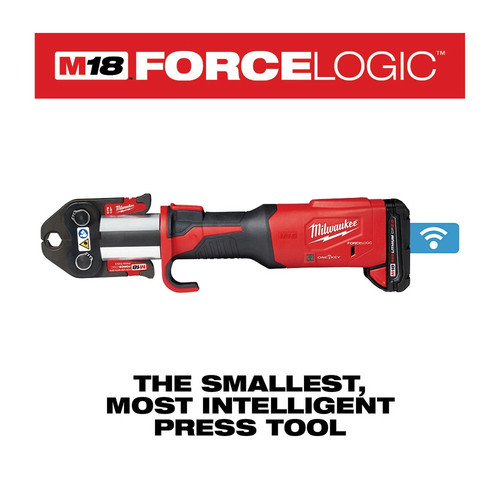 Milwaukee M18 FORCE LOGIC pressa utensile con UNA CHIAVE, 1/2 in 2 pollici Kit ganasce (6 ganasce) - Foto 6 di 14