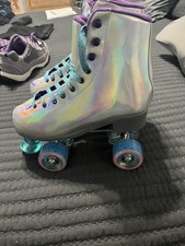 Goupsky Holographic Quad Roller Skates Women&rsquo;s Size US 9