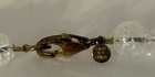 Lirm 925 Sterling Silver Crackle Glass Brushed Gold Beads Beaded Necklace — photo 4