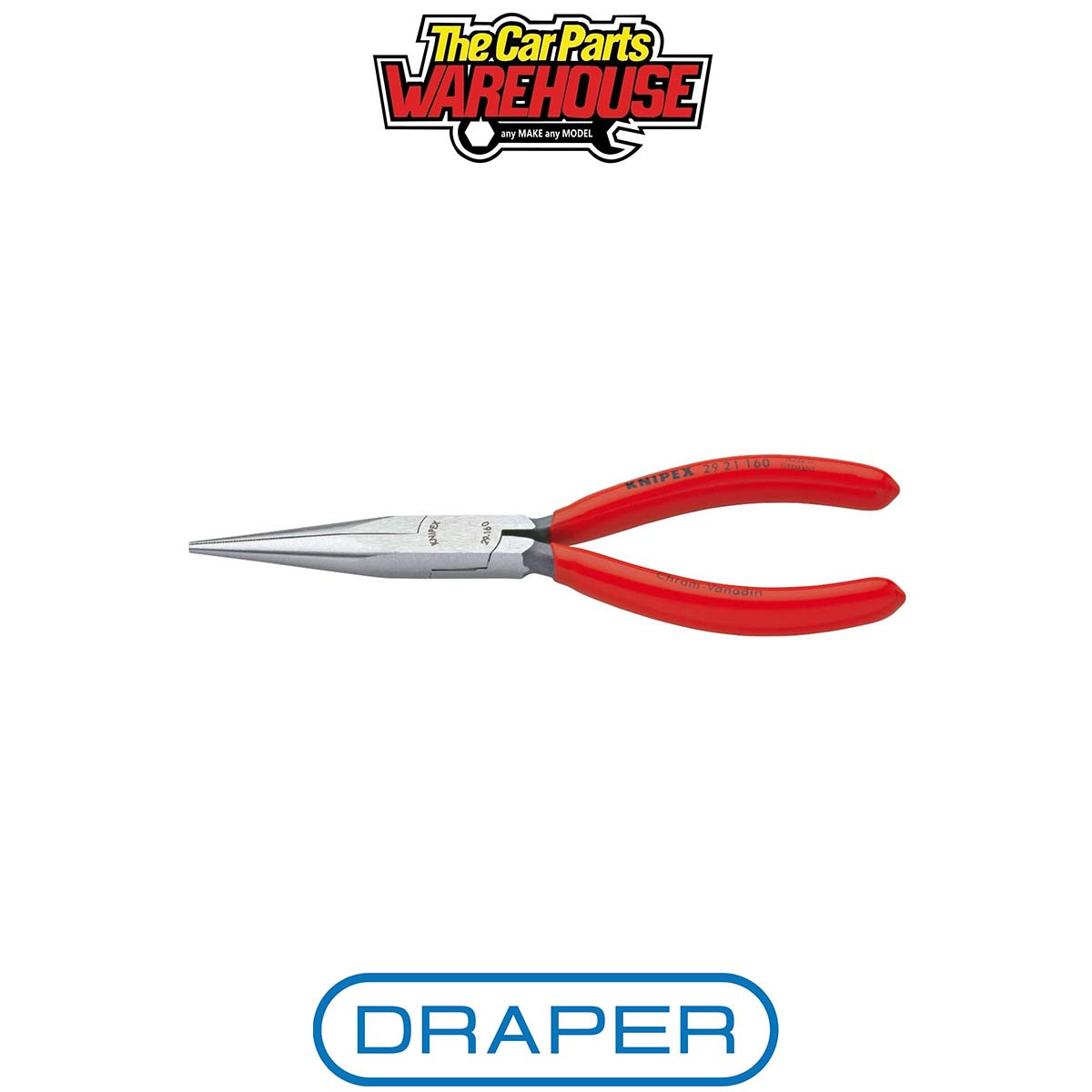 Draper 55572 KNIPEX 26 11 200 SBE Long Nose Pliers 200mm