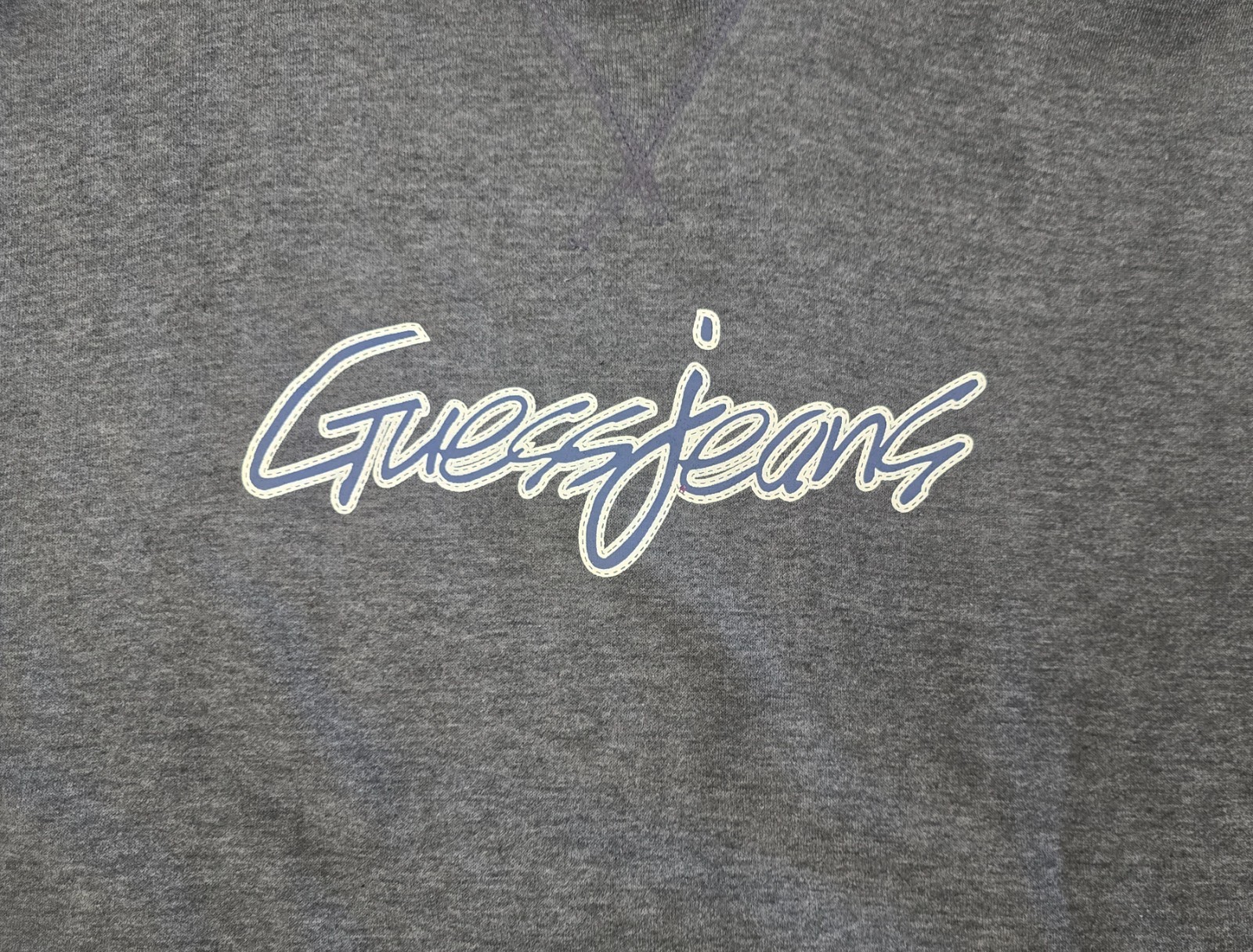 Vintage Guess Jeans Sweatshirt Gray Crewneck Pullover Size Small S