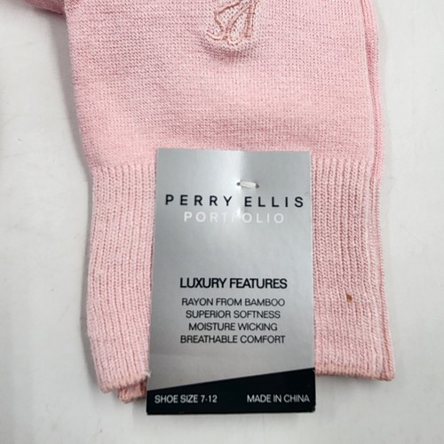 Perry Ellis Portfolio Moisture-Wicking Dress Socks Men's One Size Multicolor - Picture 3 of 18