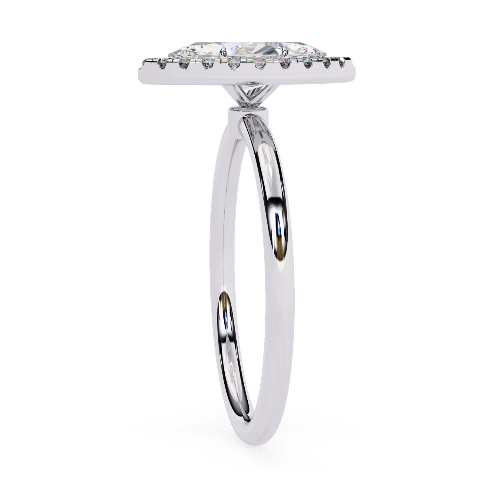 0.98 CT Marquise Lab Grown Diamond Engagement Ring IGI Certified 14k Gold image-4