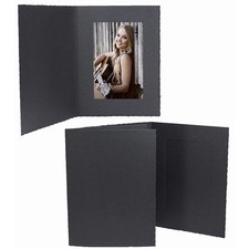 Cardboard Photo Folders 6x8 Black Vertical 25 Pack Same Shipping Any Qty