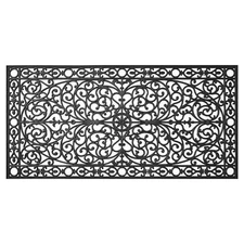 Calloway Mills 900223672 Gatsby Rubber Doormat, 3' x 6', Black 3' x 6'