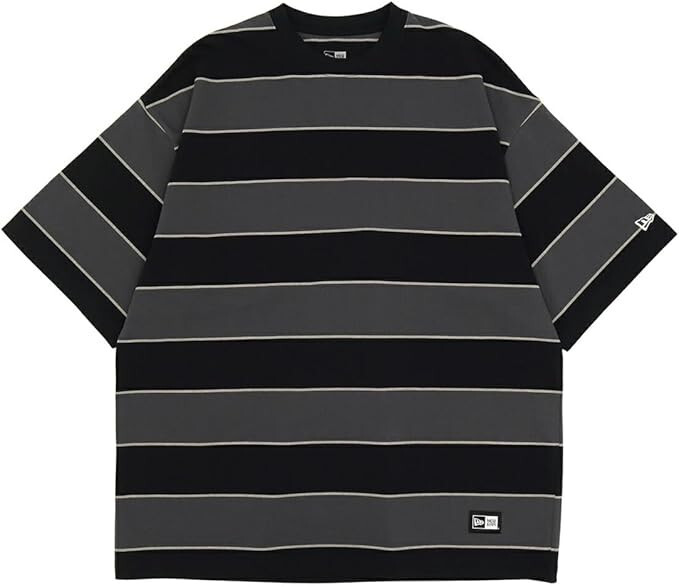 Newera■[Black Label] Oversized Fit T-shirt■送料込 New Era Short Sleeve T-Shirt Oversize Black XL-Size Length