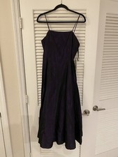 Jessica McClintock Gunne Sax Purple Iridescent Spaghetti Strap Dress