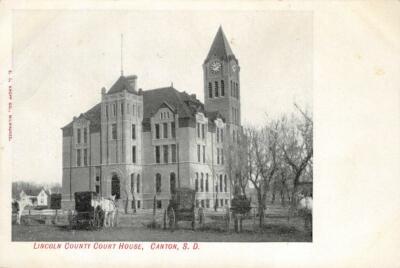 Lincoln County Court House, Canton, South Dakota c1910s Kropp Vintage