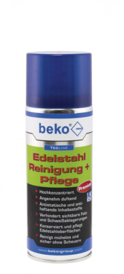 Beko TecLine Edelstahl Reinigung + Pflege - 400 ml - pflegt und vielseitig