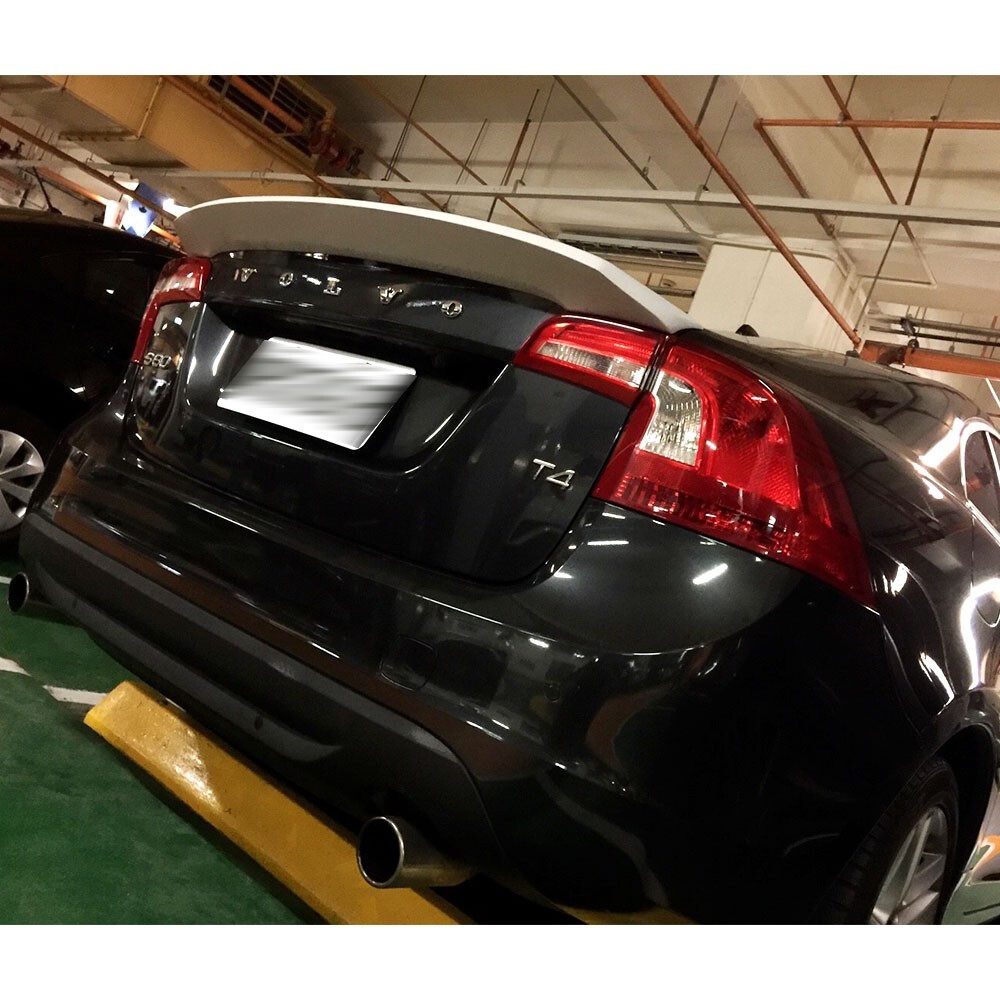 2011-2018 Volvo S60 T5 T6 Glossy Black Ducktail Trunk Spoiler