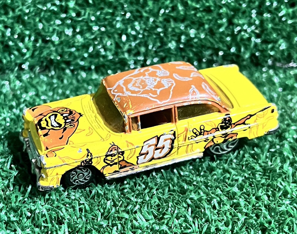 1998 Vintage 55 Chevy Bel Air Donkey Kong Bananas Hot Wheels Car
