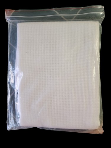 SAL-EM Fabric 1 Yard 14 Count WHITE - Picture 2 of 2