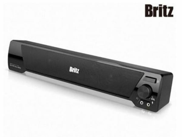 Britz SoundBar 2ch Multimedia Theater Surround Speaker BA-R9 USB LED LCD Monitor-image