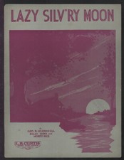 Lazy Silvery Moon 1932 Vintage Sheet Music Q24