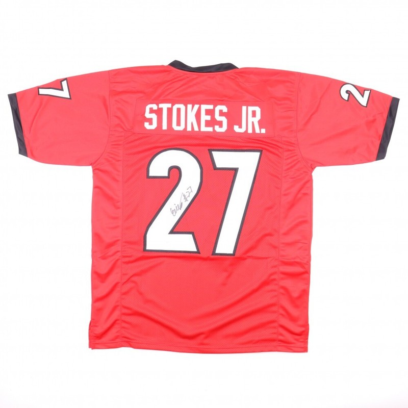 Eric Stokes Signed Georgia Bulldogs Jersey (JSA COA) 2021 Packers 1st Round Pick