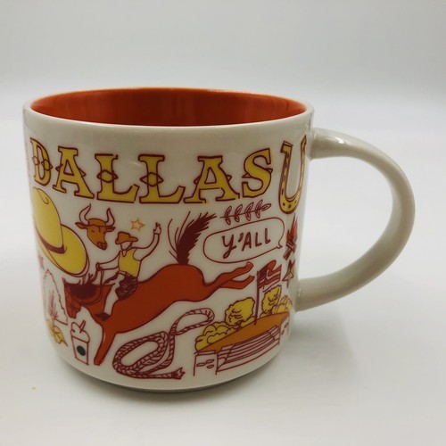 Starbucks You Are Here Texas Mug and Been There Dallas Mug Coffee Cups Lot Of 2 - Picture 10 of 12