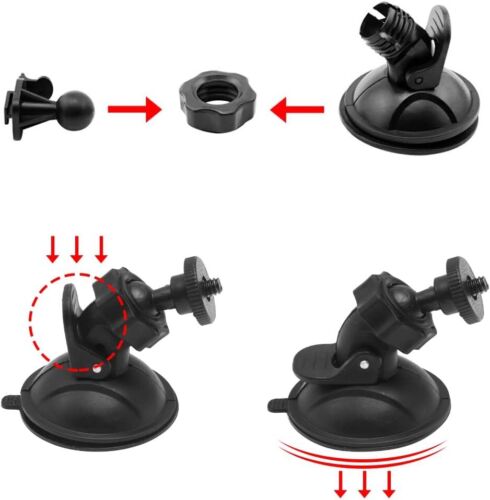 Auto Saugnapf Fuer Dashcam Halterung Video Recorder Halter für GPS Action Kamera - Bild 8 von 13