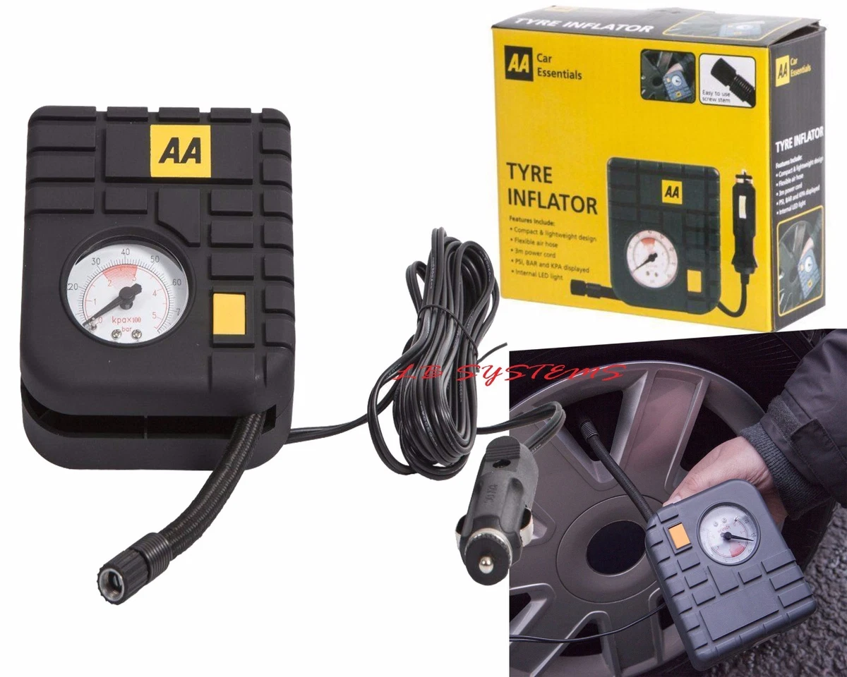 Tyre Inflator Air Tool 12v AA Top of the Range Travel Essentials