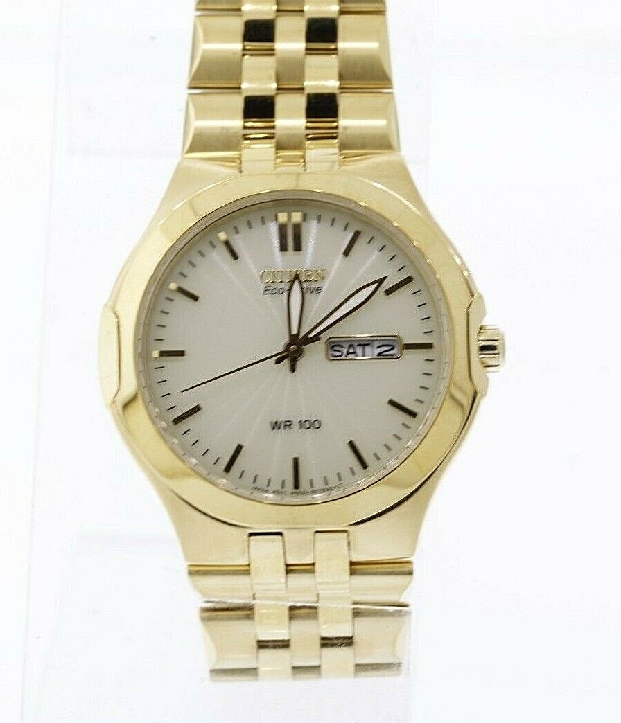 Citizen BM8402-54P Corso Eco-Drive Gold-Tone Stainless Steel Day 