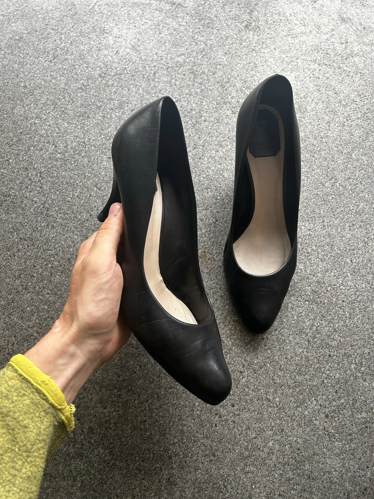 Talons cuir noir Christian Dior