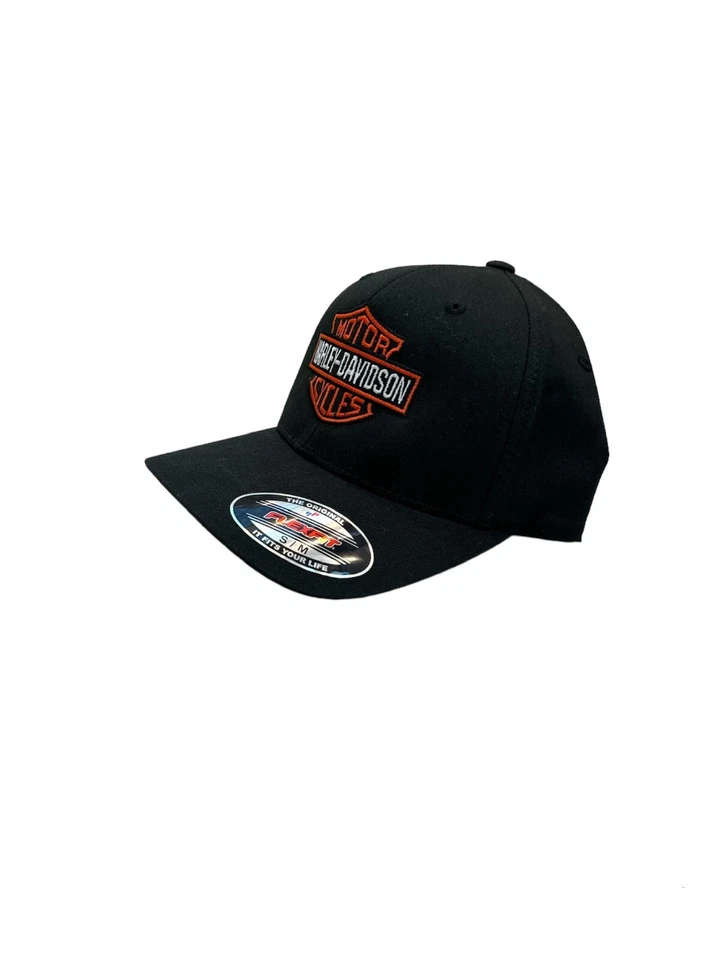 Rev Up Your Look:Harley Davidson Embroidered Flexfit Hat –A Must-Have for Riders - Image 3 of 4