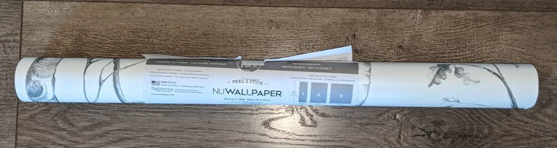NuWallpaper GREY WOODS NUS1412 Peel & Stick WALLPAPER - 20.5 in x 18 ft - New! 