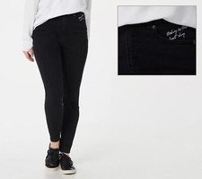 Peace Love World Regular 5-Pocket Jegging Pants Black Wash 0 New