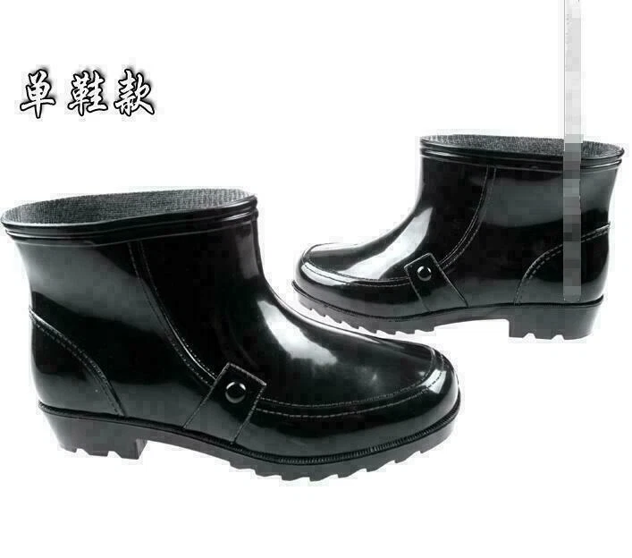 Mens Non slip Waterproof Snow Rain Ankle Boots Gardening Rubber casual Shoes