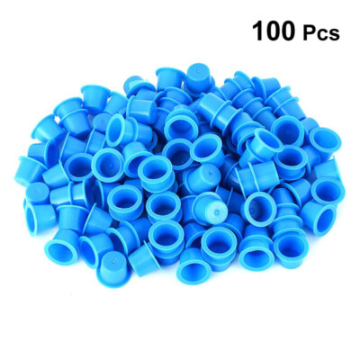 100PCS Ink Cups Permanent Eyelash Makeup Eyebrow Tattooing Pigment Container