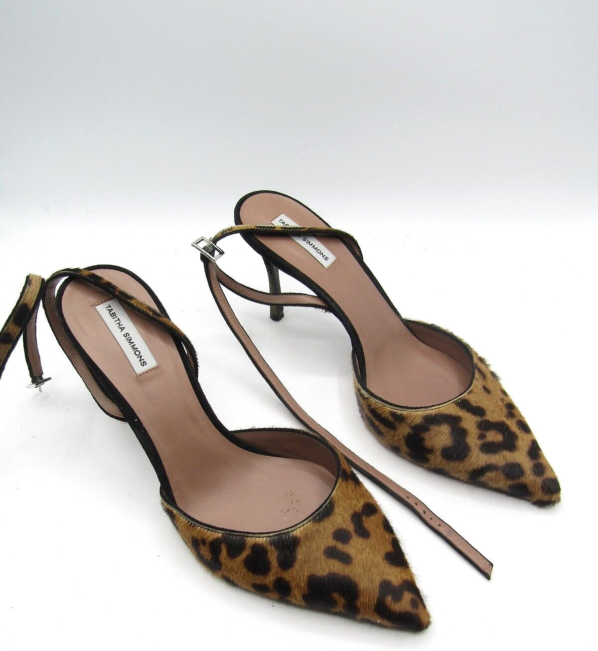 tabitha simmons leopard print pony hair slingback pum… Gem