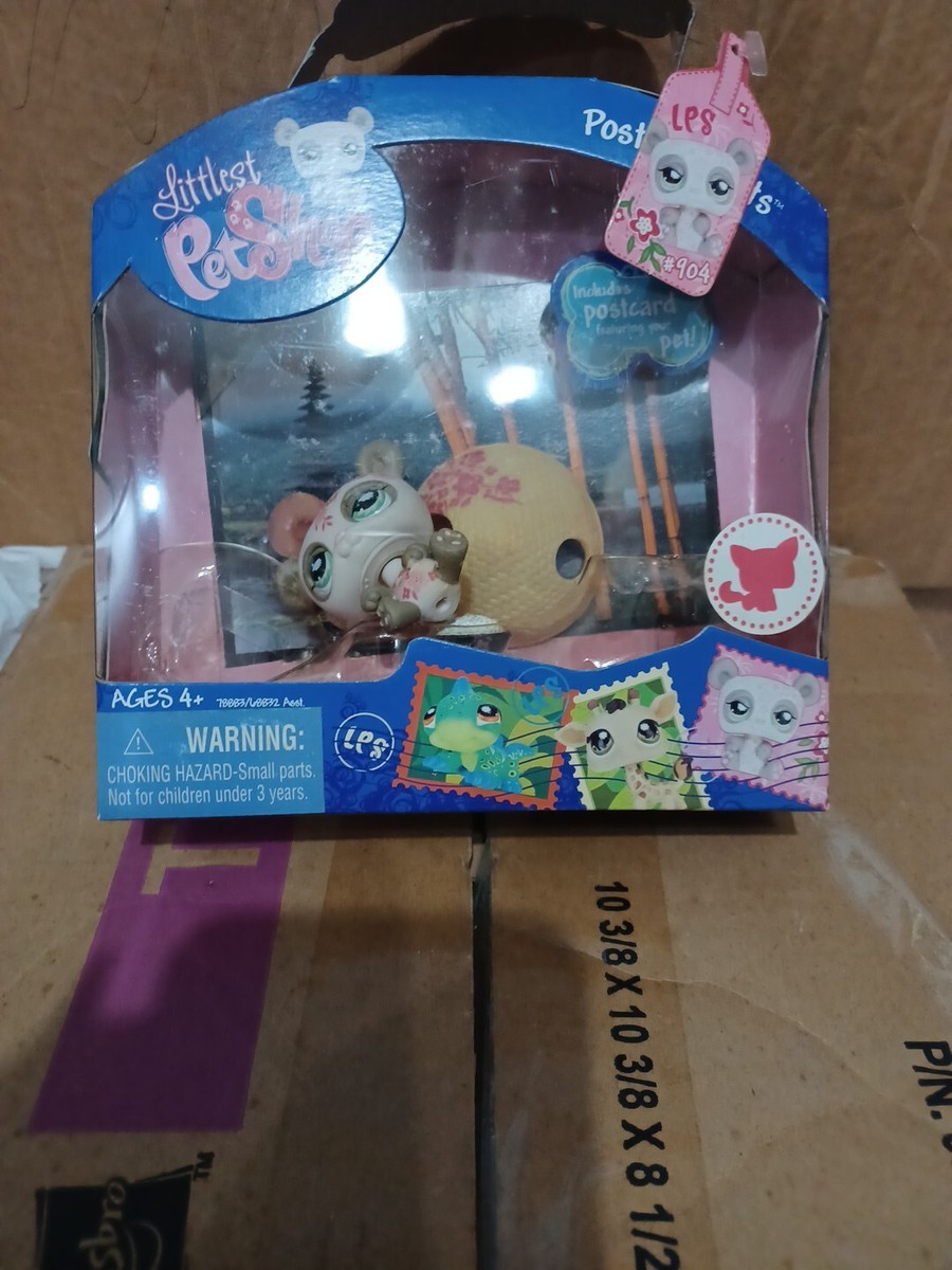 New Littlest Pet Shop LPS #904 Panda Bear, Cherry Blossom w Hat