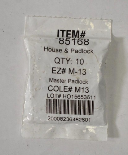 Hillman House & Padlock Universal Key Blanks 10 Pack Single Sided 85168 M-13