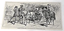 1878 magazine engraving ~ Scenes in Sunlands, ON ROAD TO A SUGAR ESTATE, CUBA
