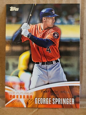 2014 George Springer TOWP Rookie Rc Topps The Future Is Now Insert 