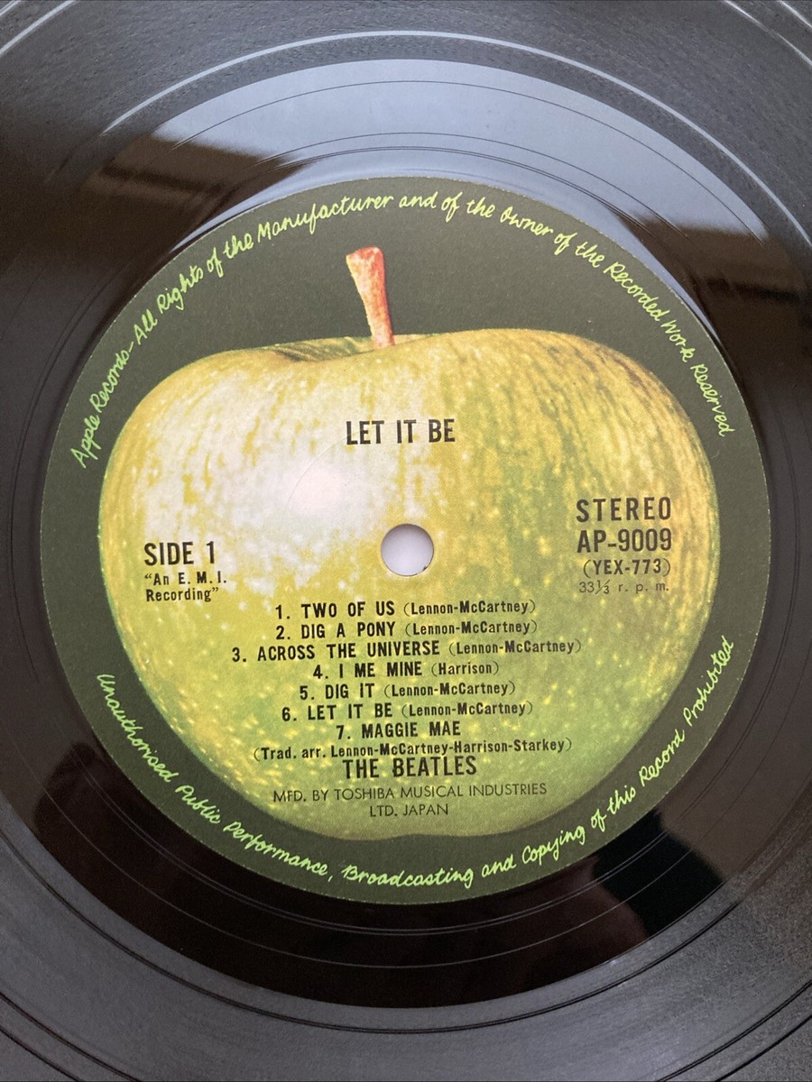 ビートルズ　LPレコード　レット・イット・ビー　AP-9009 ザ・ビートルズ レット・イット・ビー AP-9009 | レコード買取
