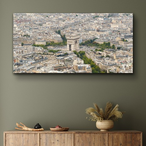 Arc de Triomphe Luftbild 100x50 Canvas XXL Leinwandbilder Leinwand - Bild 3 von 11