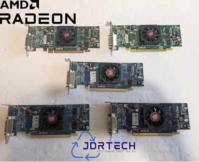 Lot of 10 AMD RADEON HD 5450 512MB GDDR3 PCIe GPU DMS59 Video Card Tested
