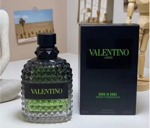 Valentino Uomo Born In Roma Green Stravaganza 3.4 oz EDT Cologne for Men
