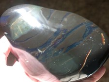 Beautiful Deep GREEN Purple AMBER Fossil Gemstone GIANT 533 grams Piece