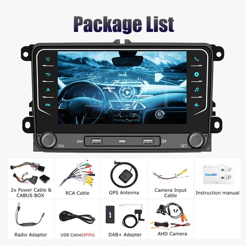Autoradio Android 14 CarPlay 4+64G GPS RDS para VW GOLF 5 6 Passat Touran Polo - Imagen 20 de 20